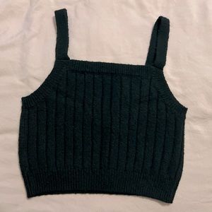 Wild Fable Thin Strapped Cropped Knit Top